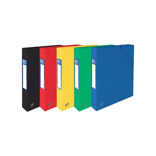 Oxford Elba elastobox Oxford Top File+ rug van 4 cm, geassorteerde kleuren