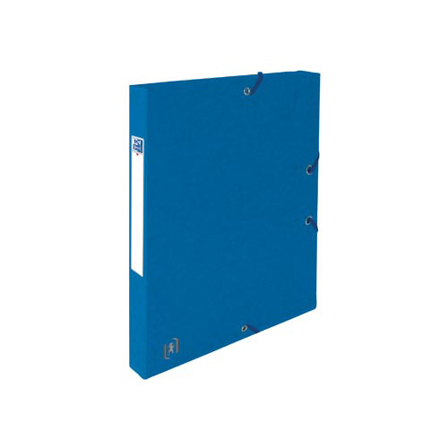 Oxford Elba elastobox Oxford Top File+ rug van 2,5 cm, blauw