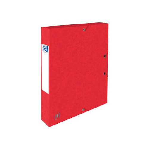 Oxford Elba elastobox Oxford Top File+ rug van 4 cm, rood