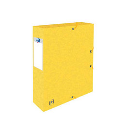 Oxford Elba elastobox Oxford Top File+ rug van 6 cm, geel