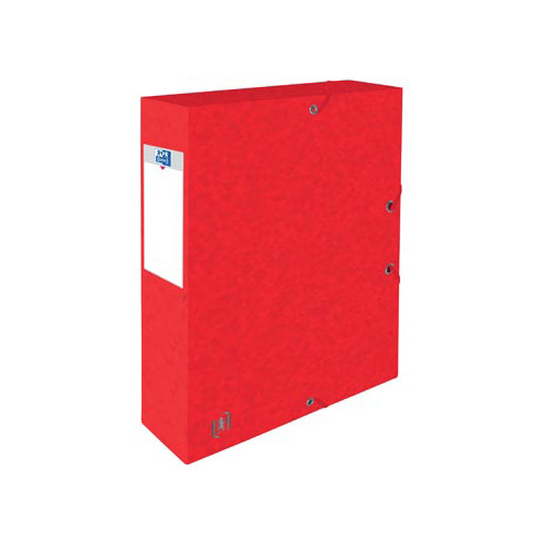 Oxford Elba elastobox Oxford Top File+ rug van 6 cm, rood