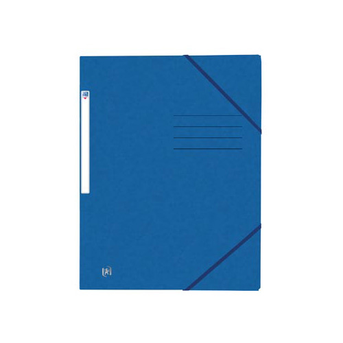 Oxford Oxford Top File+ elastomap uit karton, ft A4, blauw