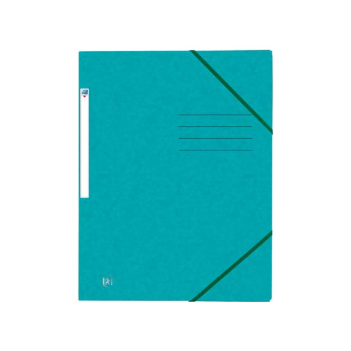 Oxford Elba Oxford Top File+ elastomap, voor  A4, aquablauw