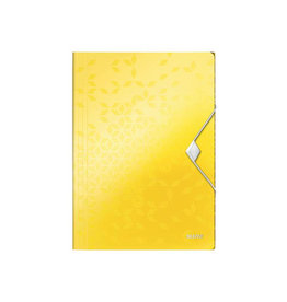 Leitz Wow Elastomap 3 Klep Pp Geel [1st]