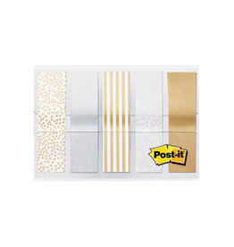 Post-It Index Post-it Index, Metallic Collection, ft 11,9 mm x 43,2mm, 5 x 20 stuks
