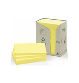 Post-it Recycled notes, 100 vel, ft 76 x 127 mm, geel, pak van 16 blokken