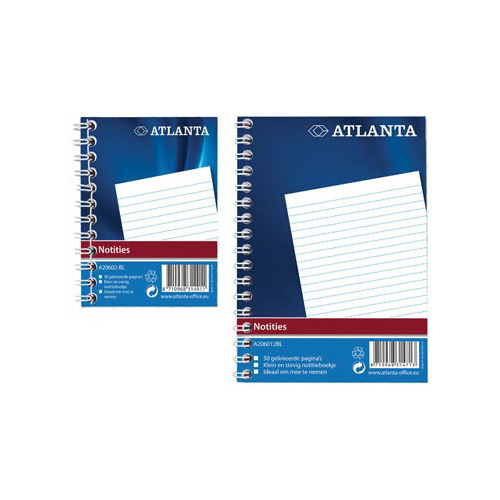 Atlanta by Jalema Atlanta by Jalema notitieboekje ft A6, blauw