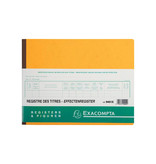 Exacompta Exacompta effectenregister, ft 24 x 32 cm, tweetalig, voor BV-SRL