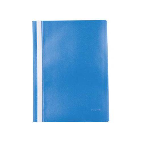 Pergamy Pergamy snelhechtmap, ft A4, PP, pak van 5 stuks, donkerblauw