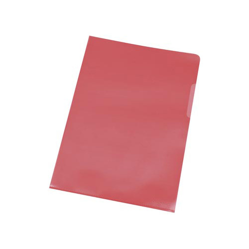 Q-CONNECT Q-CONNECT L-map, rood, 120 micron, pak van 10 stuks