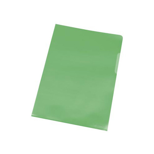 Q-CONNECT Q-CONNECT L-map, groen, 120 micron, pak van 10 stuks