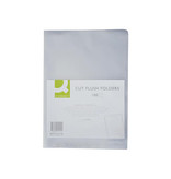 Q-CONNECT Q-CONNECT L-map, gekorreld, 90 micron, pak van 100 stuks