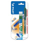 Pilot Pilot gelroller Frixion Ball, blister van 4 stuks (1 gelroller + 3 vullingen), groen