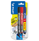 Pilot Pilot permanent marker 100, 3 st. (2 + 1 GRATIS)