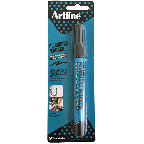 Artline Artline marker Plumbers, zwart