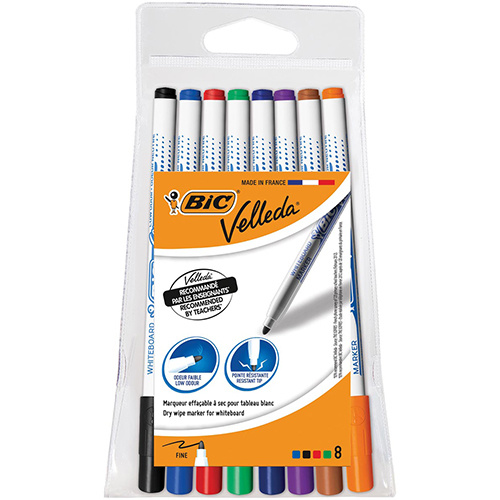 Velleda Bic whiteboardmarker 1721 pak van 8 stuks [12st]