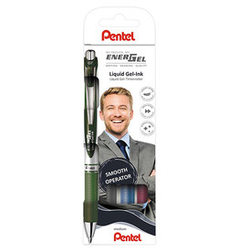 Pentel Pentel Roller Energel RT BL77, etui met 4 stuks, assorti