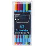 Schneider Schneider balpen Slider Edge, extra breed, geassorteerde kleuren, etui van 6 stuks