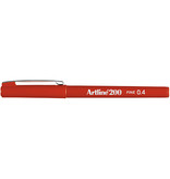 Artline Artline 200 fineliner, donkerrood