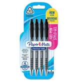 Paper Mate Paper Mate balpen Flexgrip Gel, blister van 4 stuks, zwart