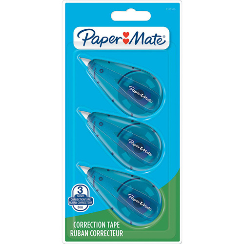 Paper Mate Paper Mate correctieroller, blister van 3 stuks