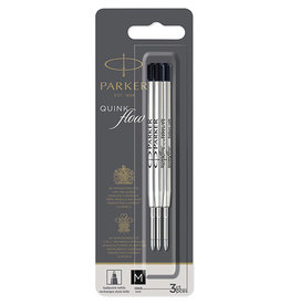 Parker Parker Quinkflow vulling voor medium, zwart, 3 st.