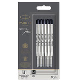 Parker Parker Quinkflow vulling voor balpen, medium, zwart, blister met 10 stuks