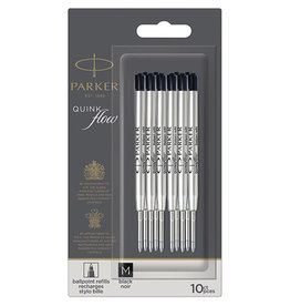 Parker Parker Quinkflow vulling voor medium, zwart, 10 st.