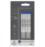 Parker Parker Quinkflow vulling voor balpen, medium, blauw, blister met 10 stuks