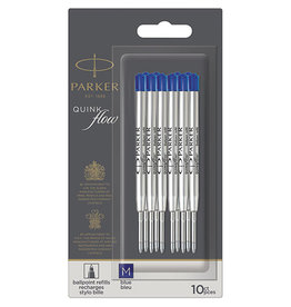 Parker Parker Quinkflow vulling voor medium, blauw, 10 st.