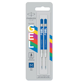 Parker Parker gelvulling voor balpen medium, 0,7 mm, blauw, 2 st.