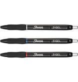 Sharpie Sharpie S-gel roller, medium punt, blister van 3 stuks, geassorteerde kleuren