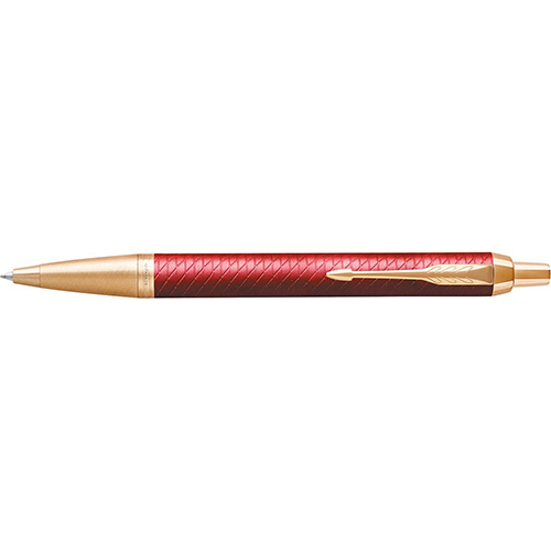 Parker Parker IM Premium balpen, medium, Deep red (rood/goud)