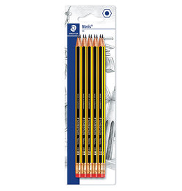 Staedtler Staedtler Noris grafietpotlood HB  met gom, 10 stuks