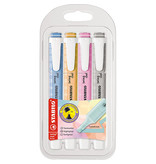 Stabilo STABILO swing cool markeerstift pastel, etui van 4 st.