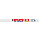 Edding Edding Krijtmarker e-4085, ronde punt van 1 - 2 mm, wit