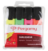 Pergamy Pergamy markeerstift, 4 st.: oranje, groen, roze en geel