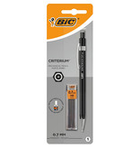 Bic Bic vulpotlood Criterium, blister van 1 stuk + 12 vullingen (gratis), zwart, 0,7 mm