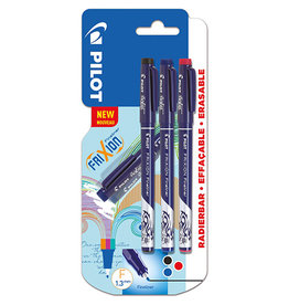 Pilot Pilot fineliner Frixion Basic, geassorteerde kleuren, set van 3 stuks