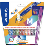 Pilot Pilot roller Frixion Ball, blister van 12 stuks in geassorteerde kleuren