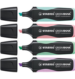 Stabilo STABILO GREENBOSS PASTEL markeerstift, in geassorteerde kl.