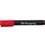 Pergamy Pergamy permanent marker met ronde punt, rood [12st]
