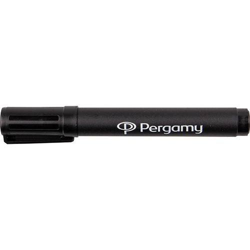 Pergamy Pergamy permanent marker met beitelpunt, zwart [12st]