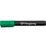 Pergamy Pergamy permanent marker met beitelpunt, groen [12st]