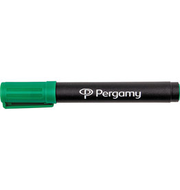 Pergamy Pergamy permanent marker met beitelpunt, groen [12st]