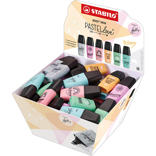 Stabilo STABILO BOSS MINI Pastellove markeerstift, 50 st.