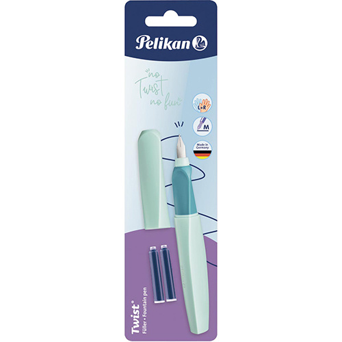 Pelikan Twist vulpen, op blister, groen (Neo Mint)