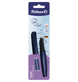 Pelikan Twist vulpen, op blister, donkerblauw (Night Breeze)