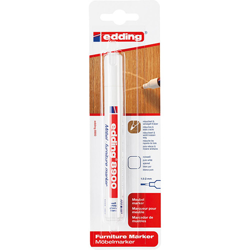Edding Edding meubelmarker 8900, witte meubels, blister van 1st.