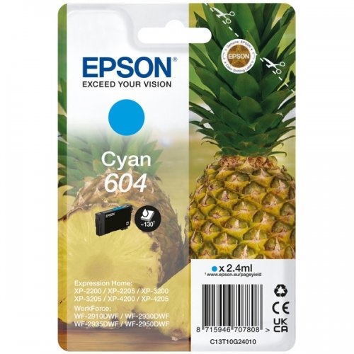 Epson Epson 604 (C13T10G24010) ink cyan 130 pages (original)